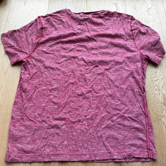 POINT ZERO RED V NECK LONDON PRINT TEE - L - Picture 6 of 12